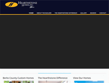 Tablet Screenshot of hearthstonehomesinc.com